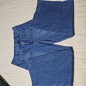 High rise wide leg jeans